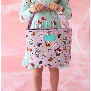 Posh Peanut Hello Kitty  Halloween Purple Monsters Ghost Treat Basket NEW